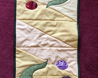 Yellow Quilted Spring Table Runner Easter Egg Table Runner/Holiday Room Decor/Spring Room Decor/Gift For Her/Housewarming Or Wedding Gift