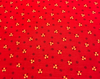 Red Yellow Fabric - Etsy