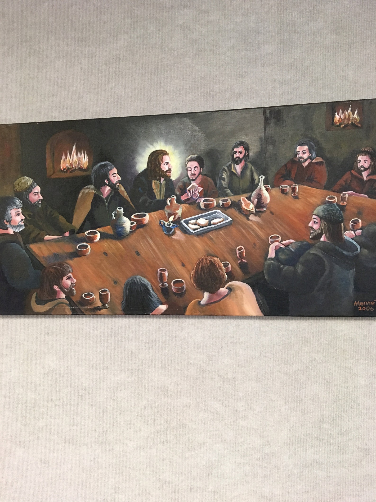 Last Supper Oil Paintingoriginal Oil Artwork Oil Painting of Etsy