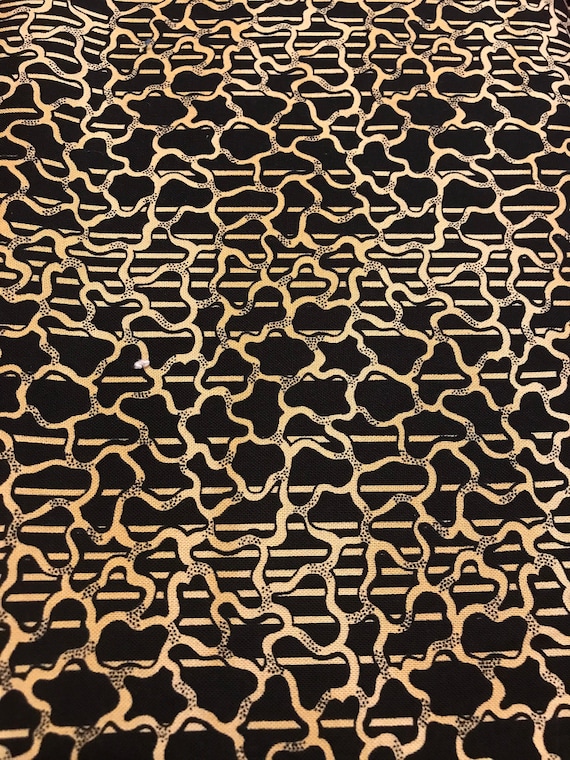 Schwarz Und Beige Drucken Oder Kastanienbraune und Beige Stoff