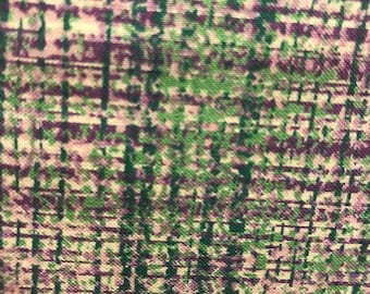 Tela estampada de tejido morado y verde cortada a medida, 100% algodón para patchwork, telas moradas en venta, telas lavanda, telas verdes