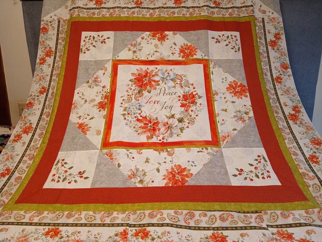 Twin Quilts and Coordinating Table Topper Quiltschristmas Etsy