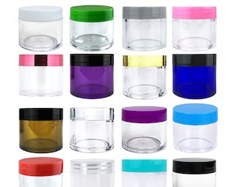 30 gram | 30 ml | 1 oz High Quality Thick Acrylic Jars | Sample Containers for Makeup, Lotion, Beauty Products, Art &Craft Supplies–BPA Free