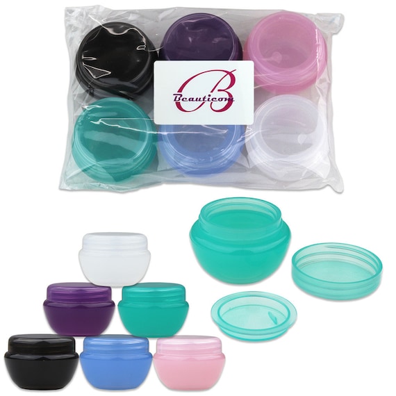 MINI CRAFT CONTAINERS 120 Pack 10ml Mini Containers With Lids Lip