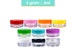 High Quality 3 Gram/ML Plastic Small Sample Container Jars for Cosmetic Cream Makeup Jewelry Beads Art Craft Supplies Food BPA Free 