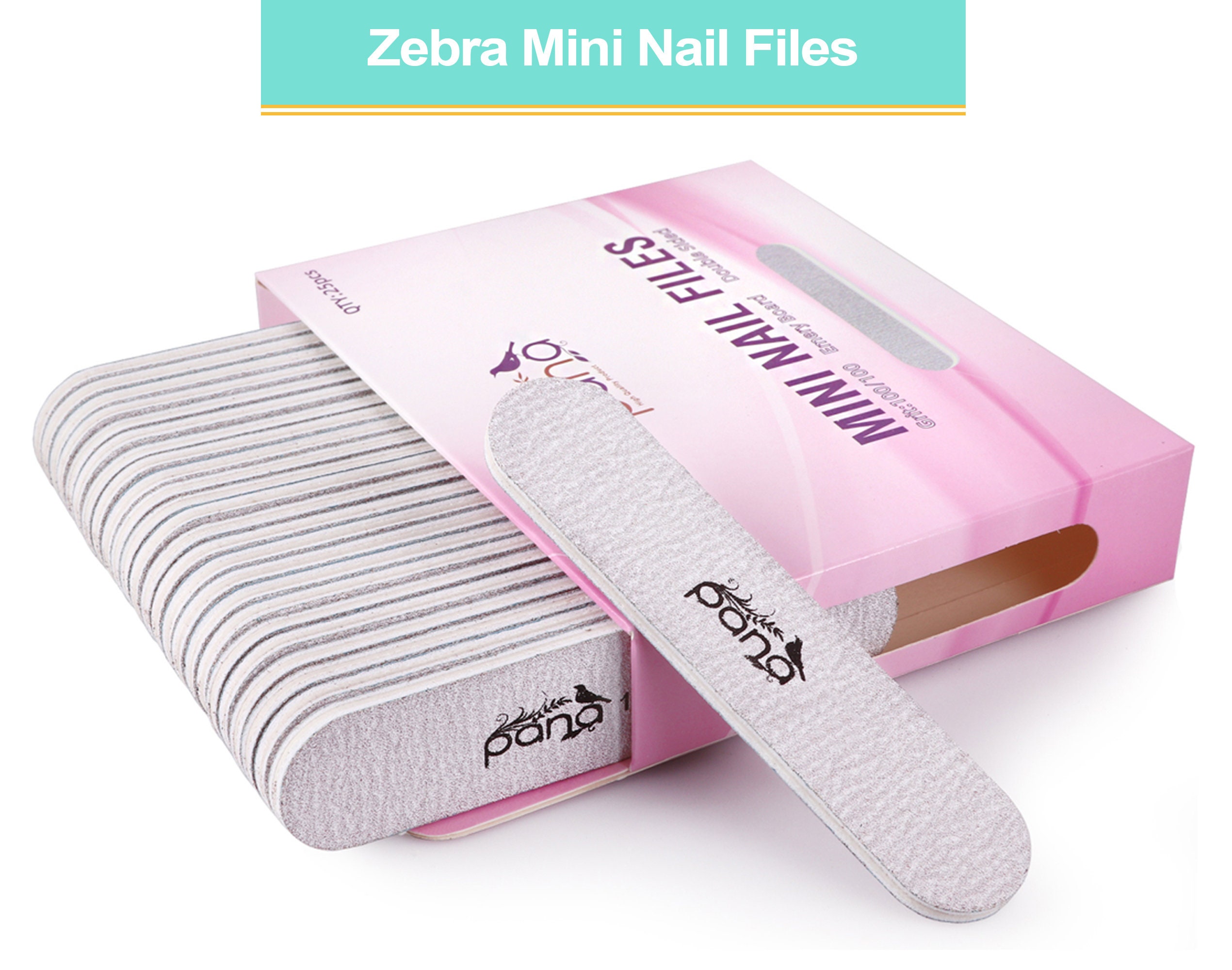 PANA 25pc Double-sided Emery Board Miniature Nail Files for - Etsy