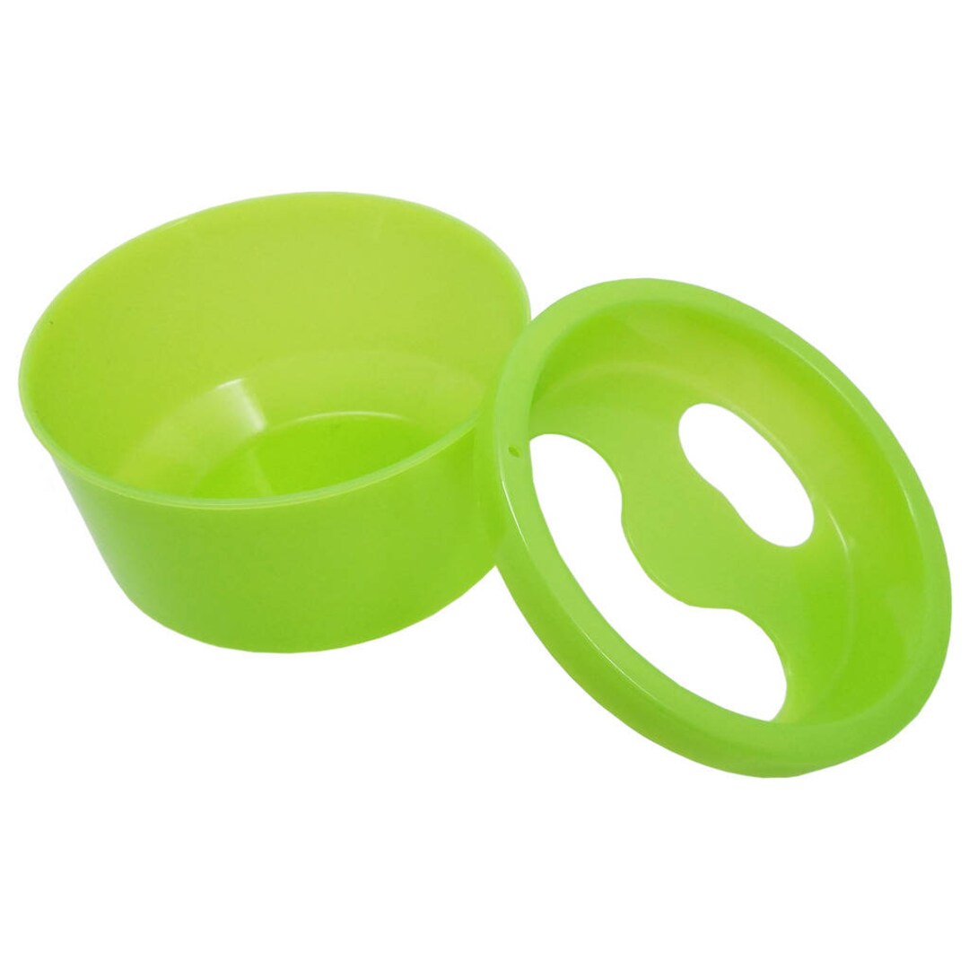 Green Plastic Acetone Resistant Round Style Nail Manicure Soak Bowl