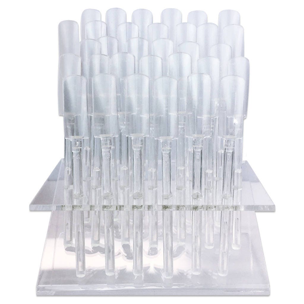  DELORIGIN Acrylic Nail Art Display Boards, Transparent Nail  Sample Display Stand with 10pcs Hangers Nail Art Display Rack False Nail  Organizer for Women Selling Professional Salon Showing : Beauty & Personal