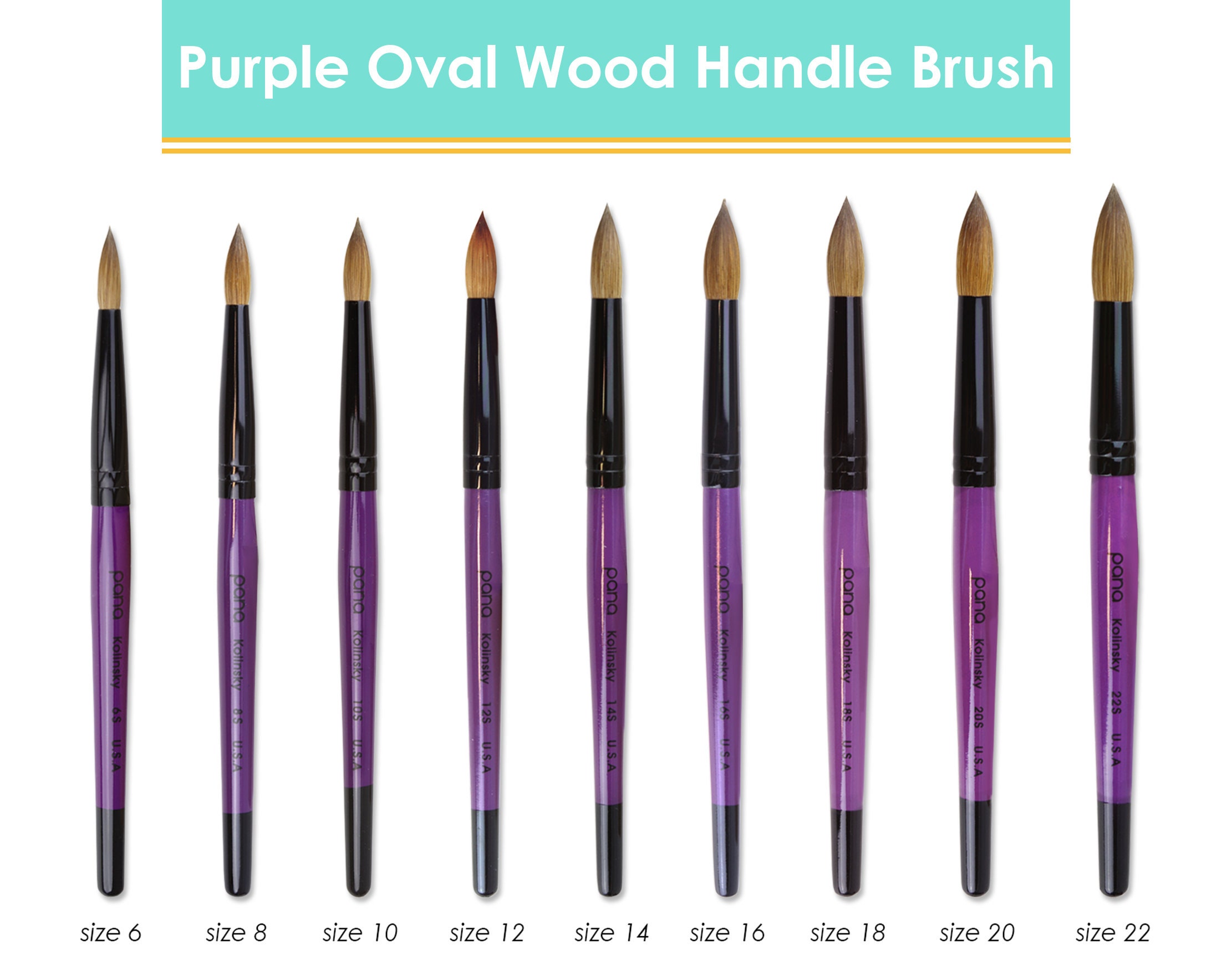 6 pcs Acrylic nail brushes/ Crimped 3D Nail art mink fur nail pen for  acrylic design builder/ UV gel nail polish gel brush/ Detachable Brush