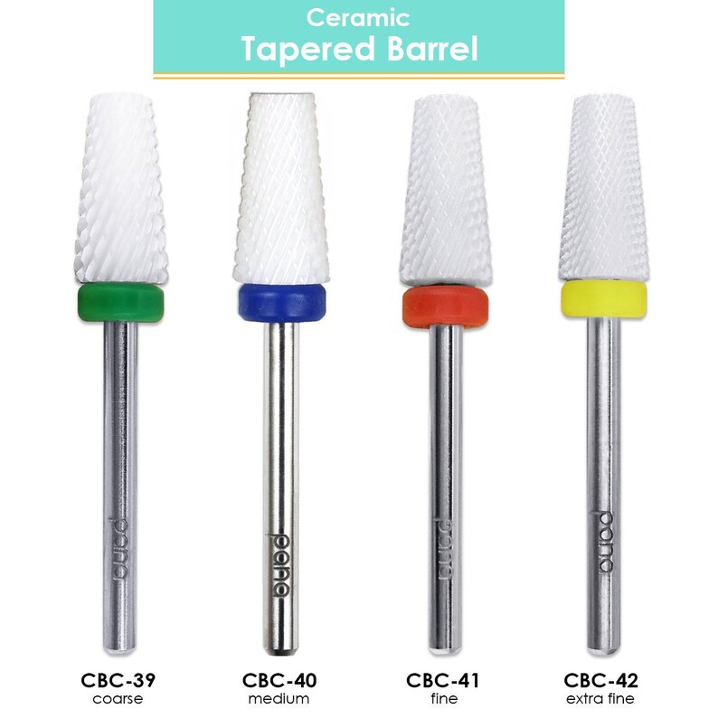 Pana 3/32 Tapered Barrel White Ceramic Nail Drill Bit Etsy