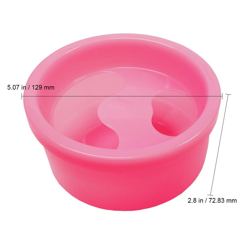 Pink Plastic Acetone Resistant Round Style Nail Manicure Soak Etsy