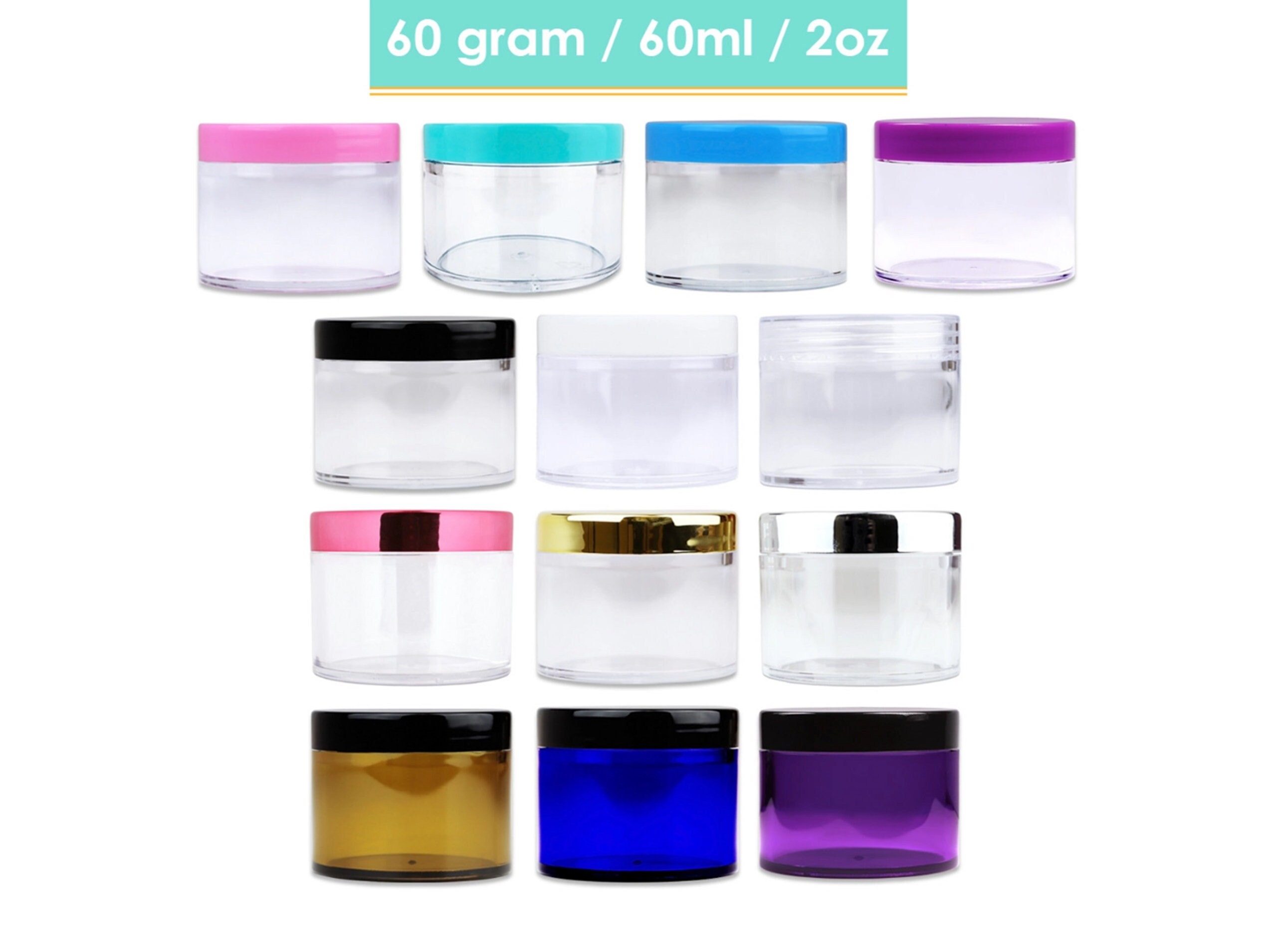 2 Pack Clear Hair Accessory Storage Containers Acrylic Hair Accessories  Holder Organizer Hair Tie Container Jar Stackable Hair Clip Container