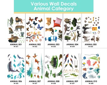 Assorted Themed Easy Peel and Stick DIY Wall Decal Adhesive Sticker for Home, Office, Workplace, Salon, and Classroom Decor