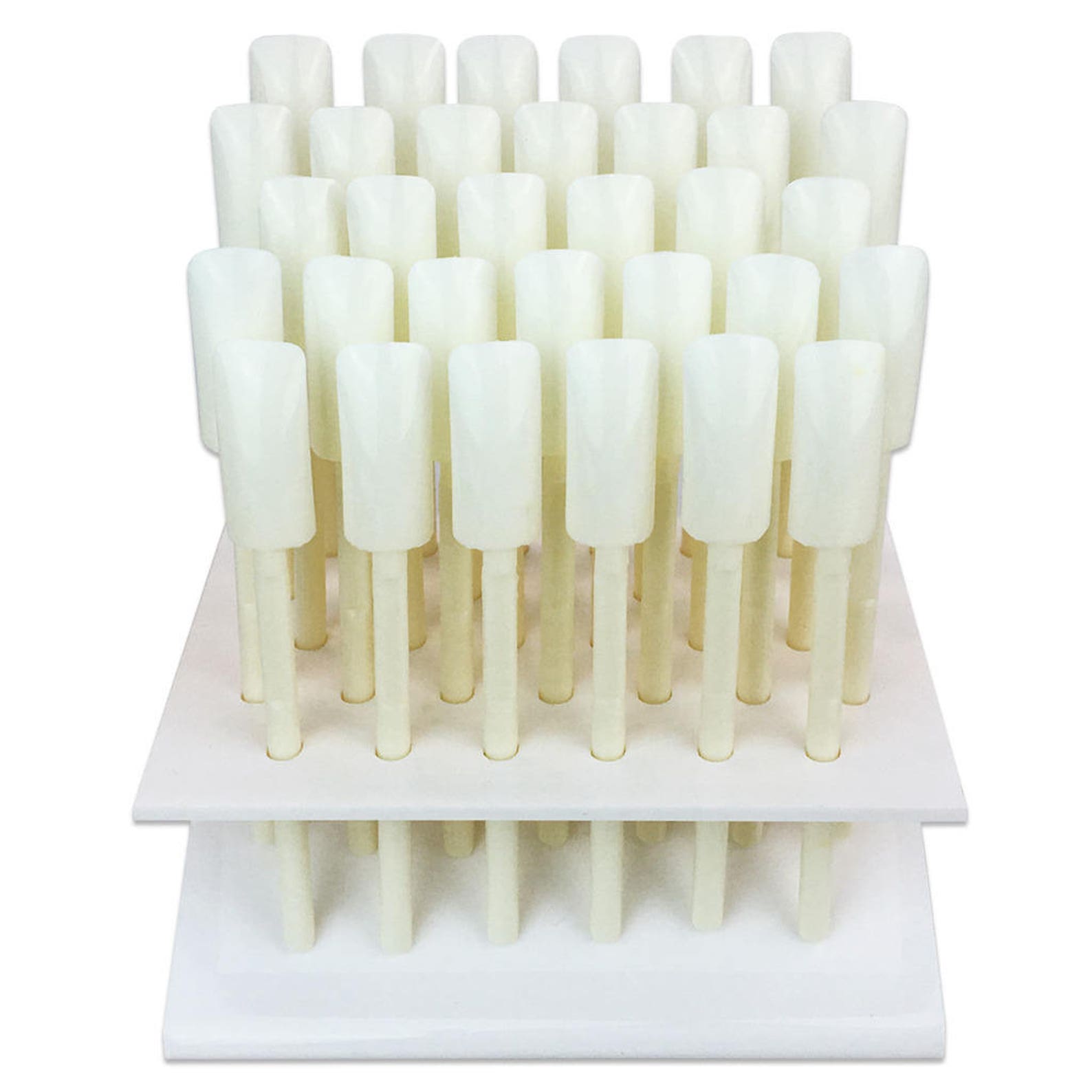 32 Piece Natural White Plastic Nail Tip Sticks with Display Etsy