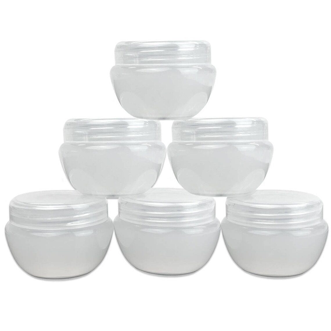 20 Gram 20 Ml Round Oval Plastic White Container Jars With Etsy