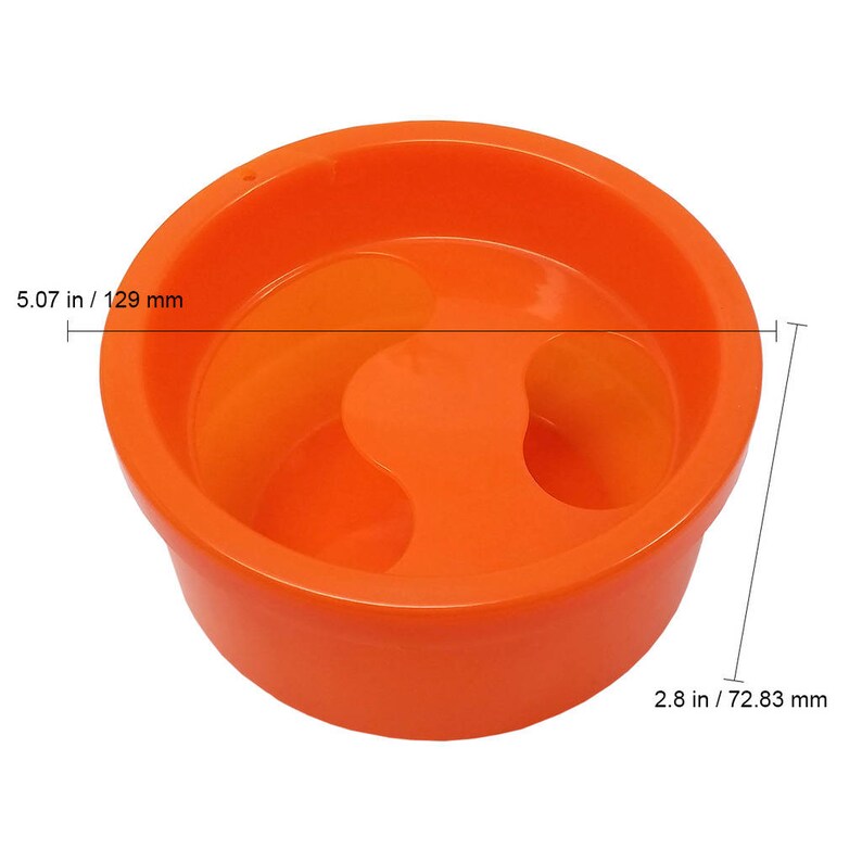 Orange Plastic Acetone Resistant Round Style Nail Manicure Etsy