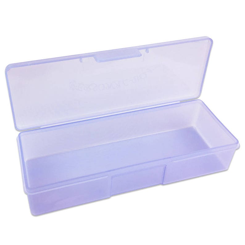 Large Purple Translucent Plastic Personal Storage Box Etsy
