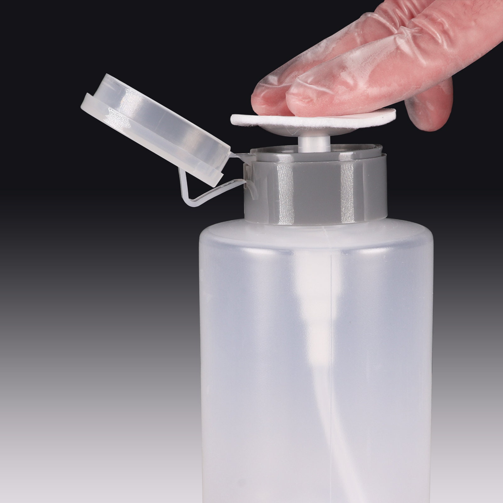 Flacon plastique 120 ml avec pompe Pumper pour acétone