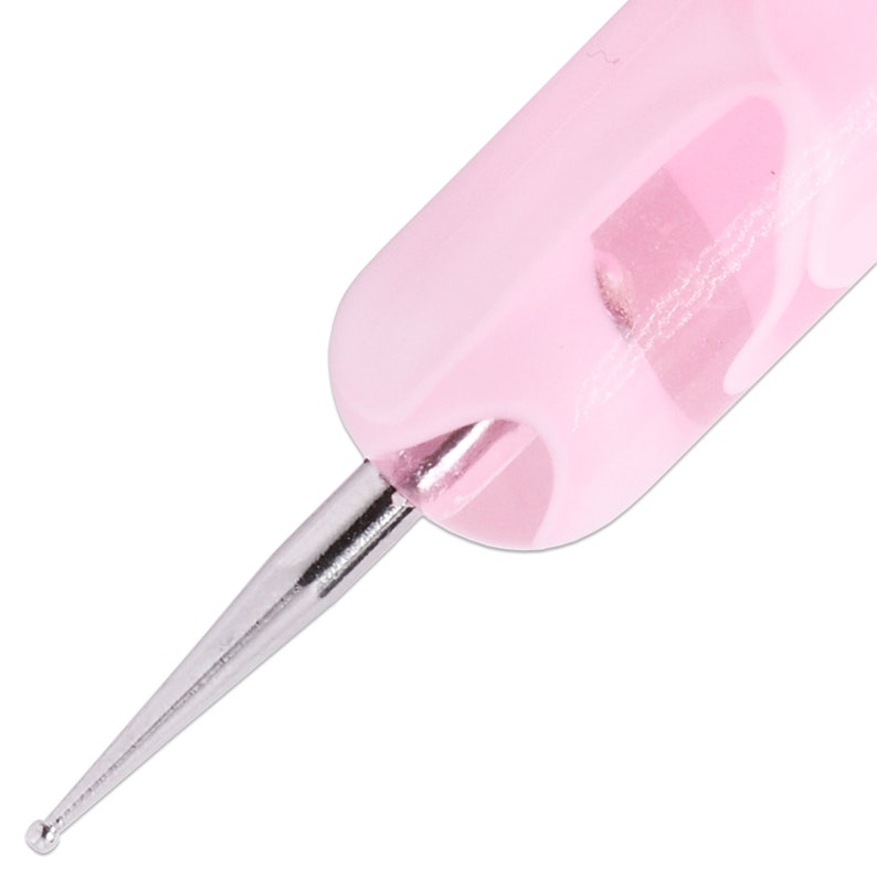 Ivy L French Manicure Gel Nail Brush & Dotting Tool With Pink Etsy