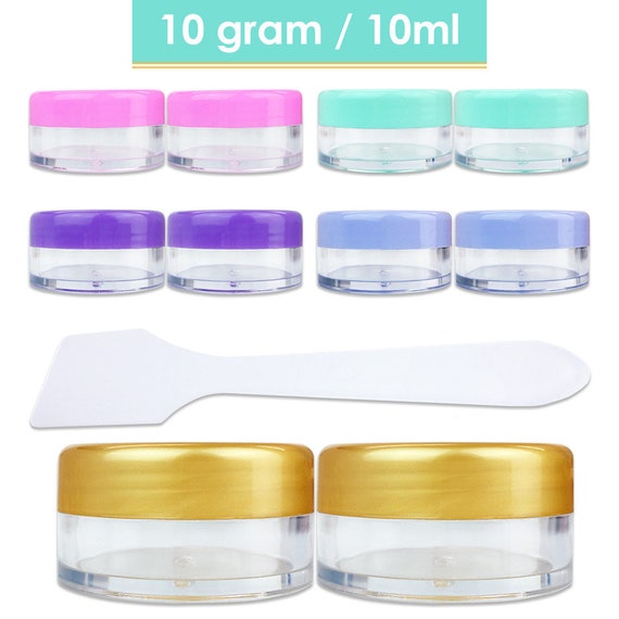 MINI CRAFT CONTAINERS 120 Pack 10ml Mini Containers With Lids Lip