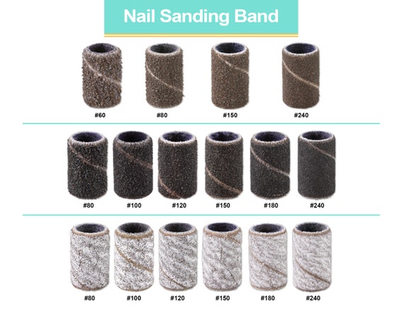 PANA 100 Pieces Nail Sanding Bands for Nail Drill Bits File (240 Grit,  Zebra) – Contino