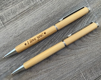 Engraved Pen Engraved Wooden Pen  Gift Graduation Gift  Gift Engraved Bamboo Pen   Personalized Pen Bamboo Perfect Gift