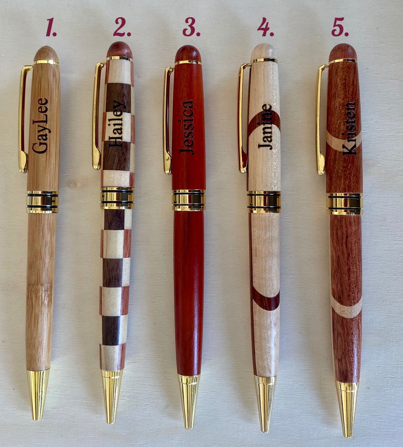 Maple & Rosewood Personalized Ballpoint Pen - Executive Gift Shoppe