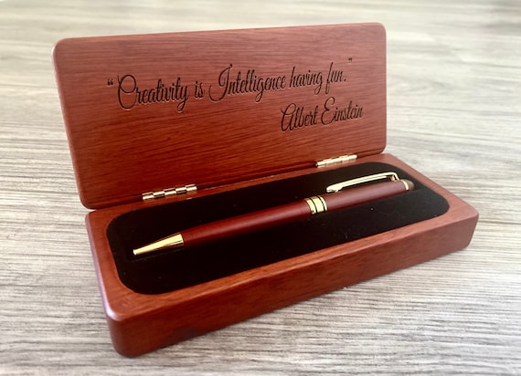 Two-Tone Rosewood Color/Maple Pen Box for Single Pen