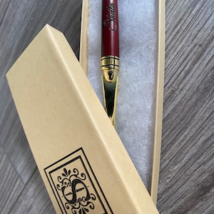 Regalo para padrinos de boda Regalo para novios Abrecartas de arce personalizado Abrecartas de palisandro Regalo de graduación de madera natural Regalo del día del padre