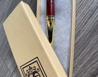Groomsmen Gift Grooms Gift Personalized Maple Letter Opener Rosewood Letter Opener Natural Wood Graduation Gift Father's Day Gift
