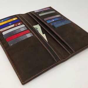 Personalized Leather Wallet Distressed Leather Wallet Travel Wallet Monogrammed Leather Wallets Credit Cards WalletMonogrammed Father&#39;s Day