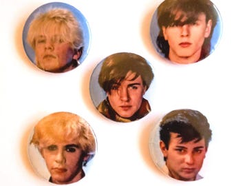 Zestaw przypinek DURAN DURAN 25 mm 1" Pinback w stylu pop z lat 80.