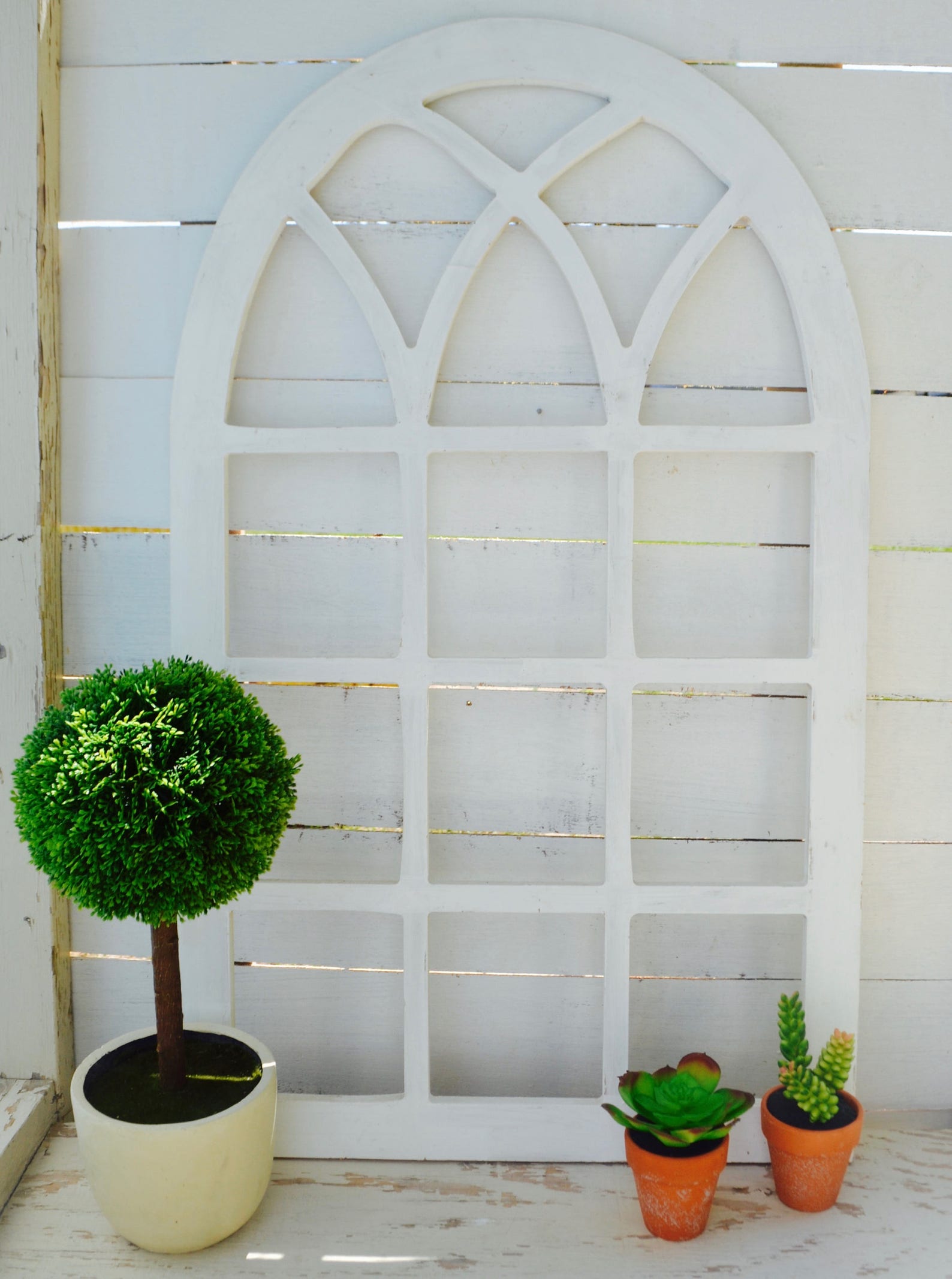 Vintage Arch Window Wood Frame Wall Art Decor Vintage Rustic | Etsy