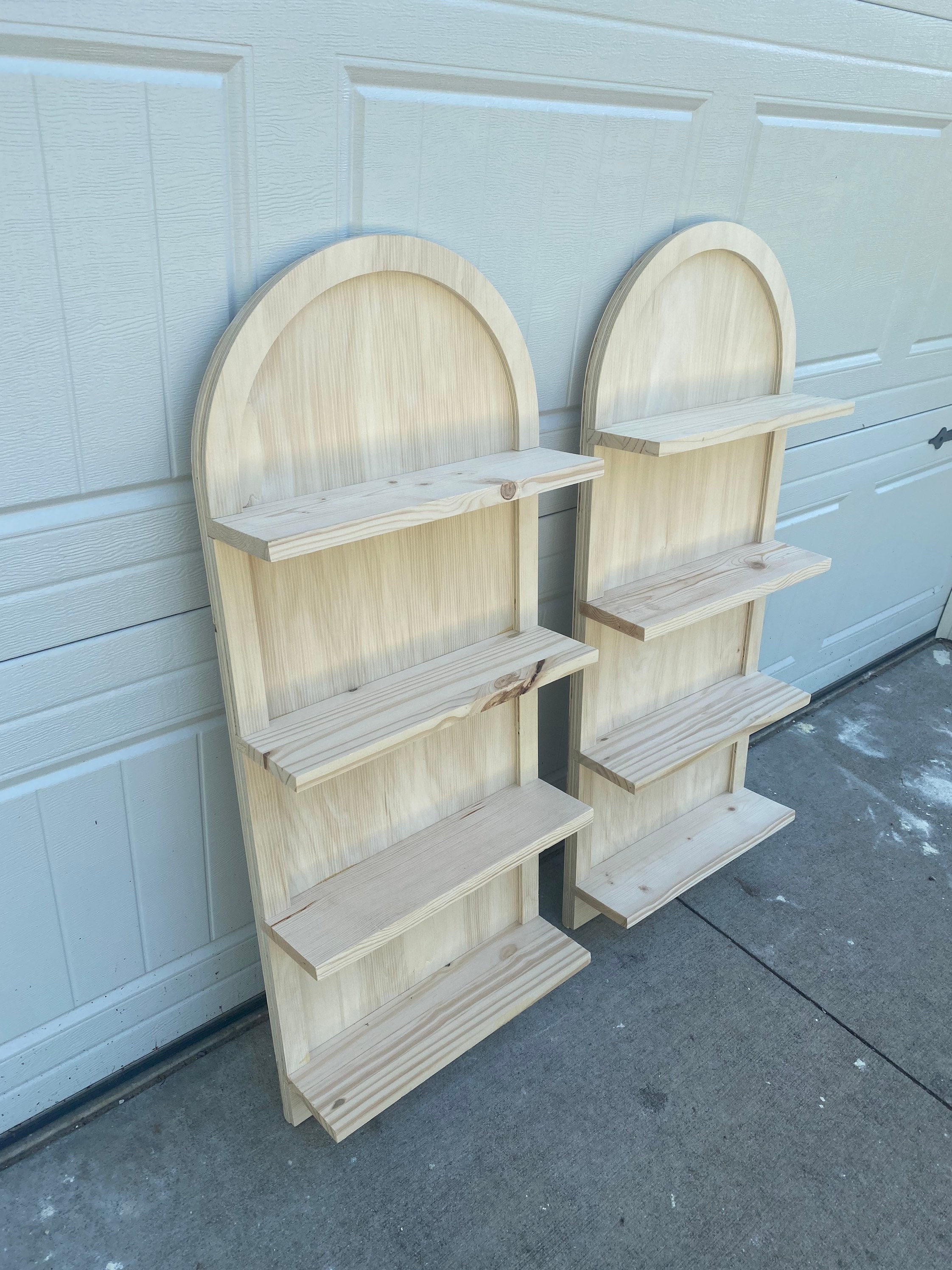 Arch Curved Wooden Hanging Shelf Wall Decor BOHO/HOME/NURSERY Etsy