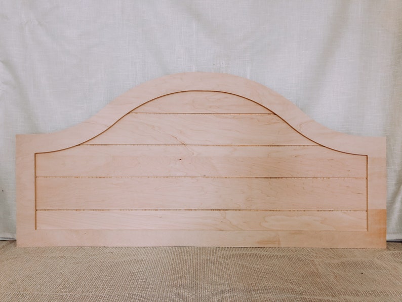 CURVED QUEEN Size Wooden Arched Shiplap Wooden Headboard Etsy