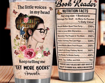 Krijg meer boeken beker, boekenbeker, boekenliefhebber magere beker, boekenlezer cadeau, boekenwurmcadeaus, boekenliefhebber cadeaus voor vrouwen