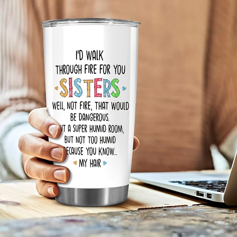 Tazza In Ceramica DQG CVT 325 Ml - Scritta Inglese 'I'd Walk Through Fire For You Brother' - Regalo Divertente Per Fratello, Amico - 5
