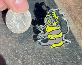 Pug Bumble Bee Acrylic Pin
