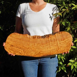 Olive Wood Charcuterie board.Live Edge Cutting Board.Personalized Cheese Board.