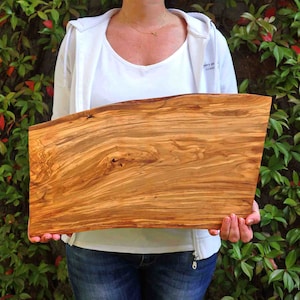 Personalized Olive Wood Serving Board: Handmade Charcuterie Cheese Board
