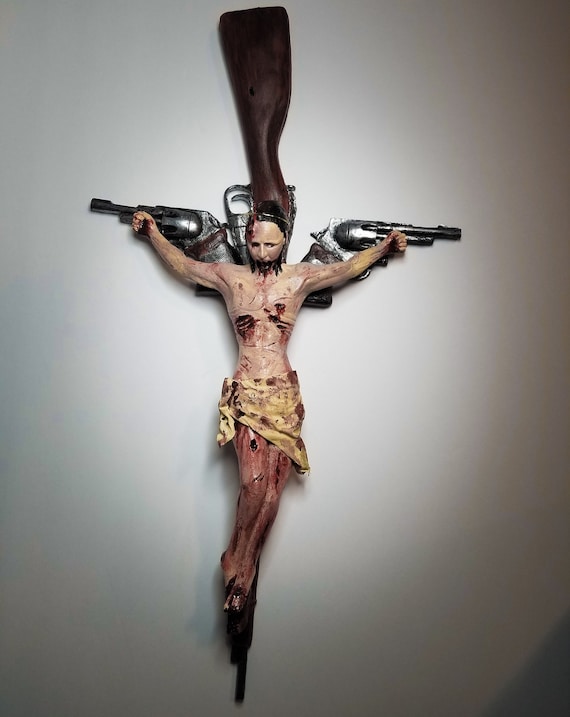 Marilyn Manson Holy Wood Guns God and Government Hanging Sculpture