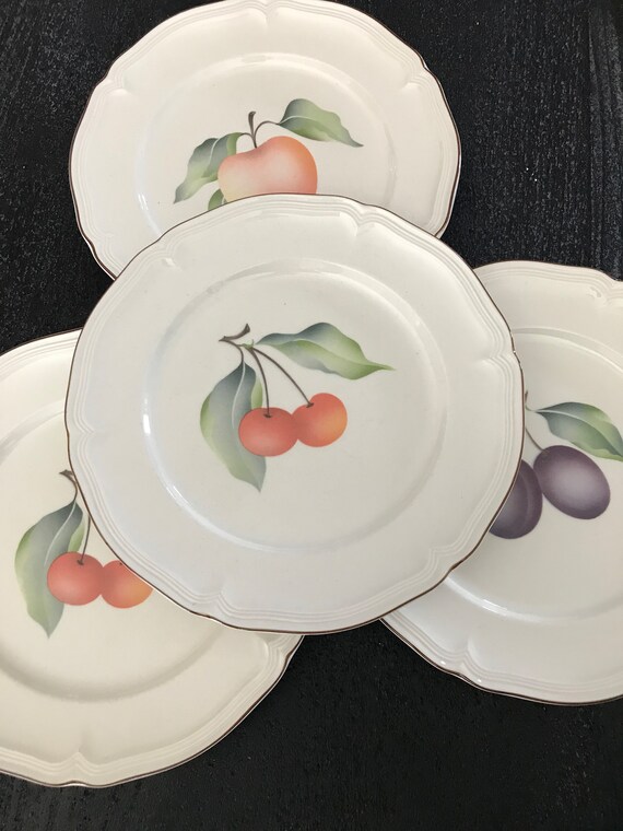 Misverstand Bloedbad droefheid Villeroy & Boch Frutta Set Van 4 Zomerse Borden Met Fruit - Etsy