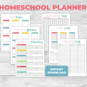 Homeschool Planner Homeschool Printable Homeschool Schedule - Etsy