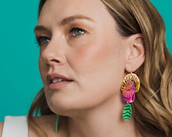 Ephemeral Lake Statement Earrings
