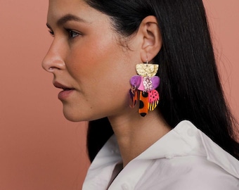 Superhot Rocks Statement Earrings