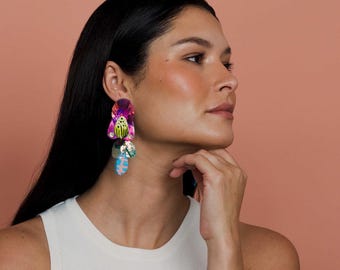 Holocrystalline Statement Earring