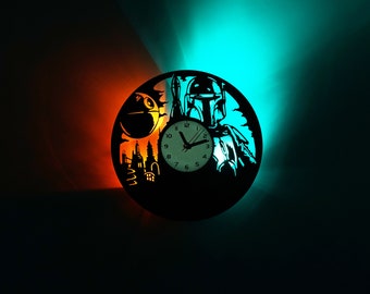 LED Vinyl Clock Johny Cash LED Wall Decor Art Clock Original Gift 455