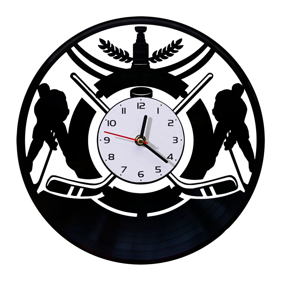 Wall clock Hockey Sport clock with LED backlight Modern Etsy