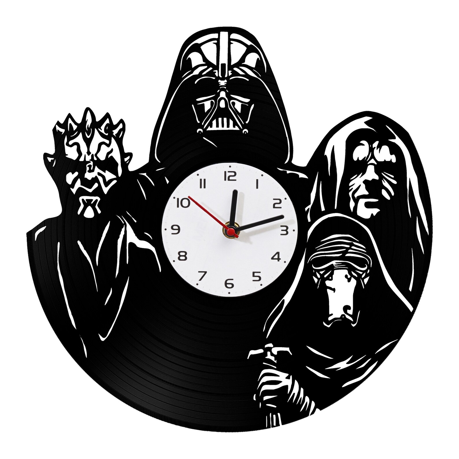 Wall Clock Dark Side Star Wars Clock With LED Backlight Sith Etsy