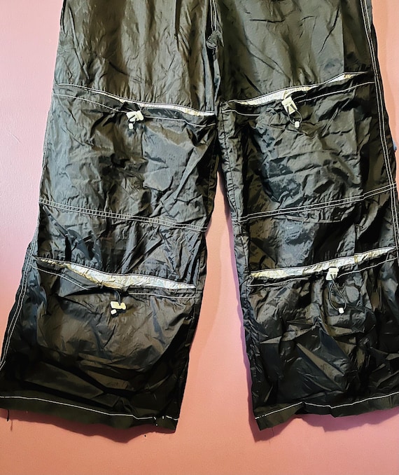 Vintage Macgear Wide Leg Black and Silver Rave Pants - Etsy